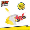 Ricky Zoom Assemblage de jeu Speed & Stunt incluant Ricky avec 2 accessoires de sauvage - les Roulettes Mobiles, se tient débout, assemblage de jouet Stunt Moto - Notre exclusivité