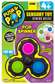 Push and Pop Sensory Toy Pop Spinner - English Edition