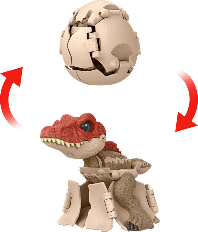 Jurassic World Egg to Spinosaurus Dinosaur Transforming Toy Hidden Hatchers