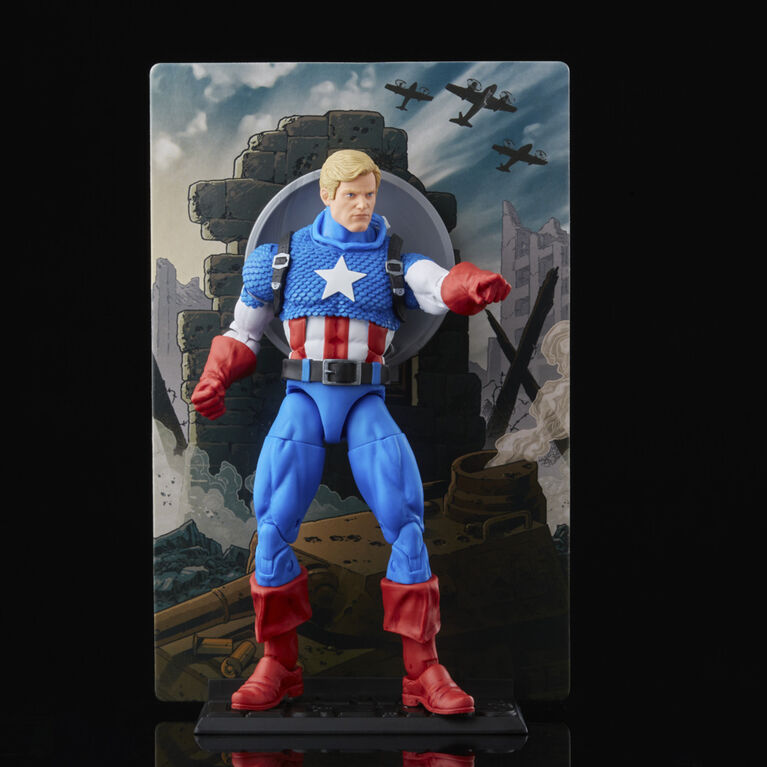 Marvel Legends, 20e anniversaire, Série 1, Captain America, figurine de collection de 15 cm