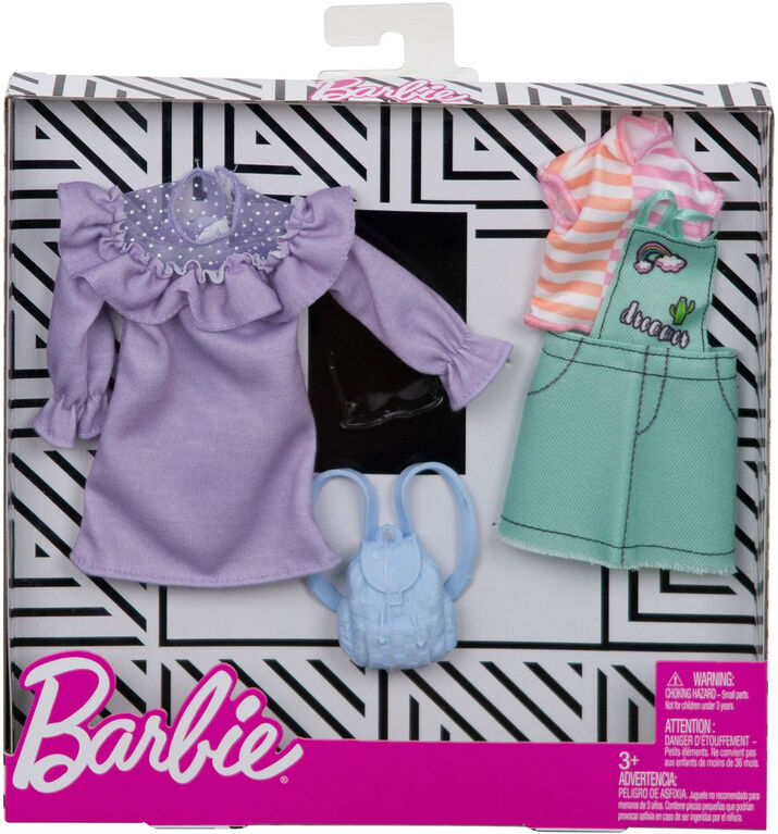 Barbie - Coffret Tenues - Salopette Pastel.