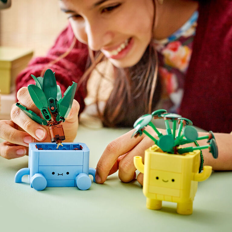 LEGO Botanicals Happy Plants Building Toy for Kids, Ages 9+ - Decor for Desk or Shelf - 10349
