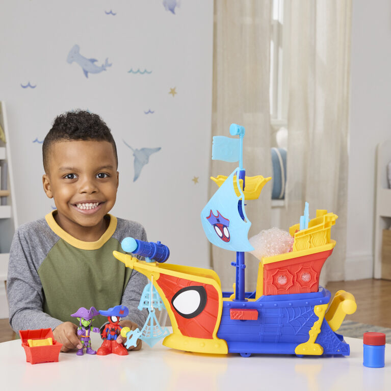 Marvel Spidey et ses Amis Extraordinaires Water-Webs Bateau de pirates Bulles et toiles
