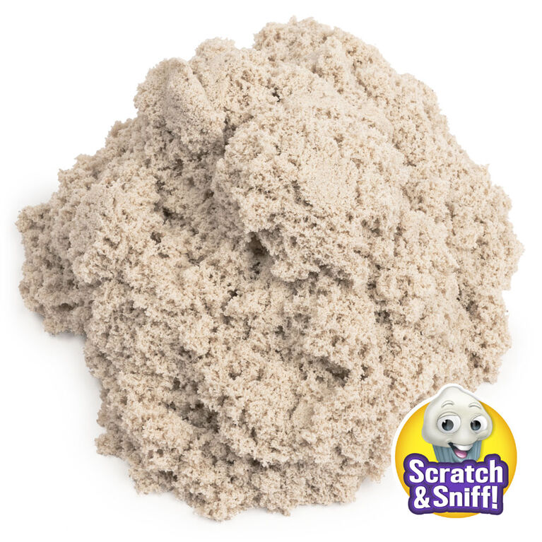 Kinetic Sand Scents, 226 g de sable Kinetic Sand blanc, parfum Cupcake à la vanille