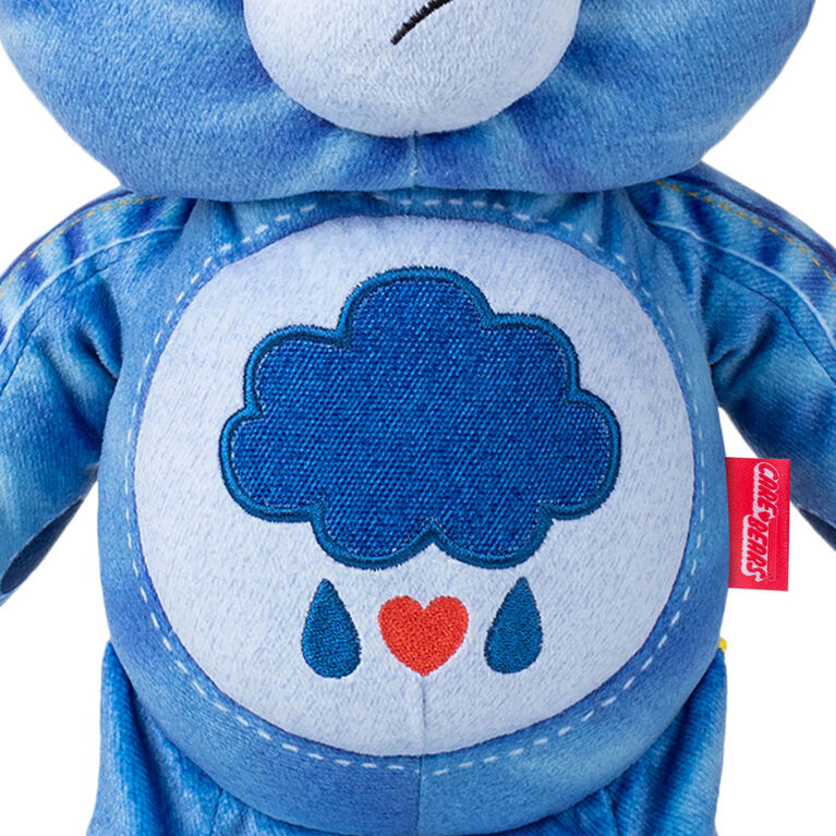 Care Bears 14" Plush Denim Edition (ECO Friendly) - Grumpy Bear  - R Exclusive