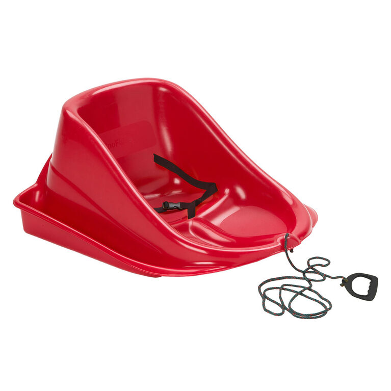 ERA Snowflake Infant Snow Sled with Safety Harness, Red