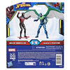 Spider-Man Epic Hero Series Miles Morales vs Marvel's Vulture Action Figures with Accessory (4 Inch)