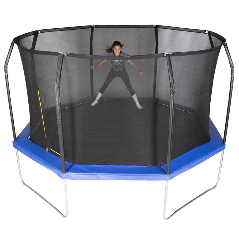 At interagere Blive kold Kapel Action 14 foot Octagonal Trampoline Blue - R Exclusive | Toys R Us Canada