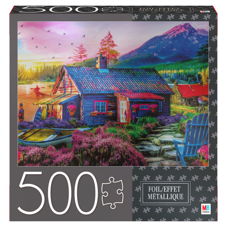 Puzzle de 500 pi&egrave;ces avec effet m&eacute;tallis&eacute;
