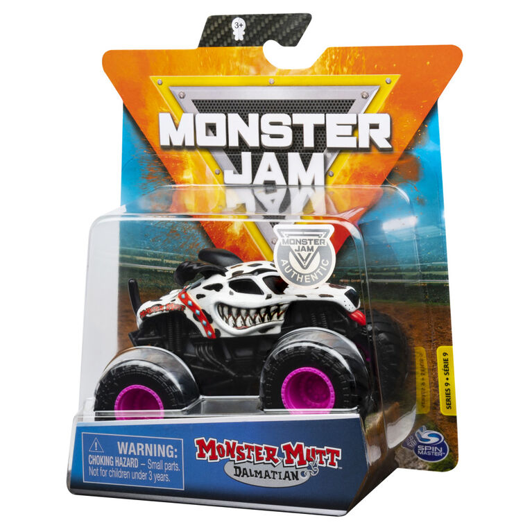 Monster Jam, Official Monster Mutt Dalmatian Monster Truck, Die-Cast Vehicle, Danger Divas Series, 1:64 Scale