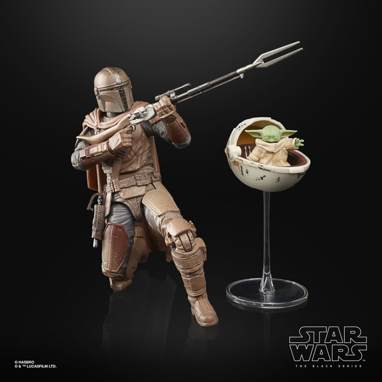 Star Wars The Black Series The Mandalorian and Grogu (Arvala-7) Toy - R Exclusive