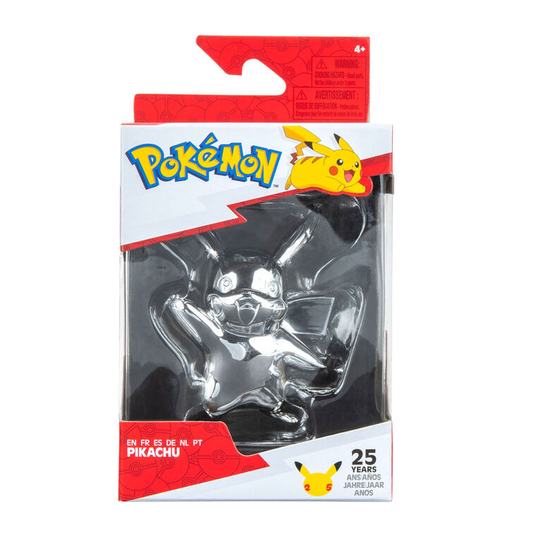 Figurine de combat Pokémon Sélection - Pikachu argenté