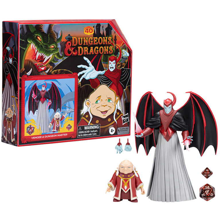 Dungeons & Dragons Cartoon Classics 6-Inch-Scale Scale Dungeon Master and Venger 2-Pack Action Figures DandD Toys - R Exclusive