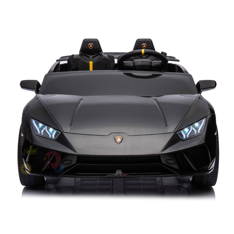 KidsVip 24V Lamborghini Huracan avec RC - Noir