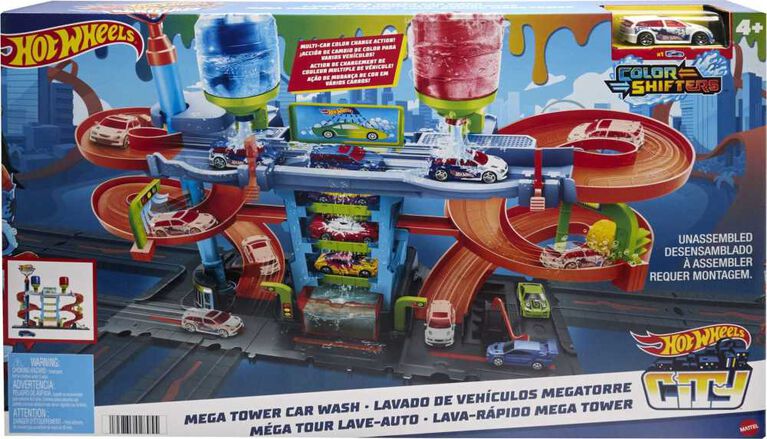 Hot Wheels- Méga Tour Lave-auto