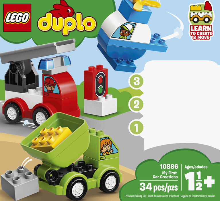 LEGO DUPLO  Mes premiers véhicules 10886 (34 pièces)