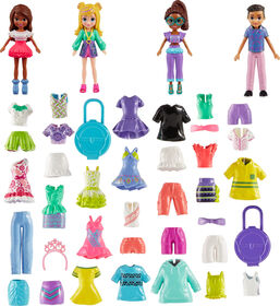 Polly Pocket  Coffret Mode  Aventures à Rio, 4poupées, 49éléments