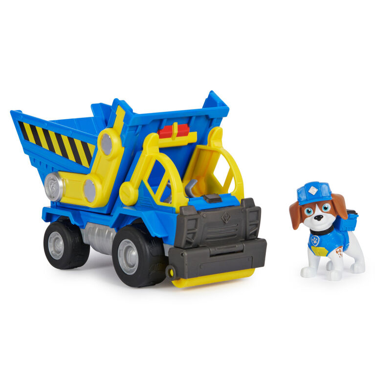 Rubble & Crew, Wheeler's Dump Truck Toy with Movable Parts and a Collectible Action Figure