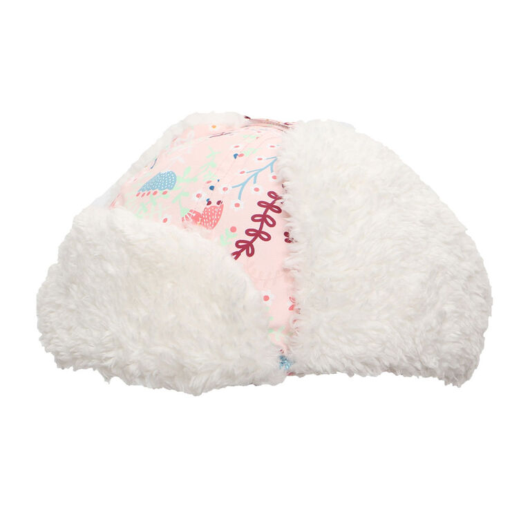 FlapJackKids - bébé, enfant en bas âge, enfants, filles - chapeau de trappeur hydrofuge - doublure Sherpa - rose fleuri - moyen 2-4 ans