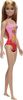 Barbie - Poupée Plage - Cheveux blonds, maillot rose à imprimé palmiers