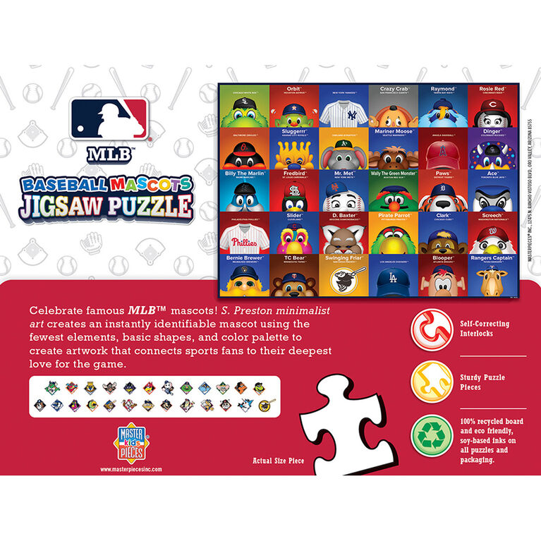 Masterpieces Puzzle Company MLB Mascots casse-tête de 100 pièces - Édition anglaise