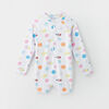 12-18m maillot dermoprotecteur à manches raglan - blanc