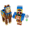 Minecraft Craft-A-Block Wandering Trader and Llama Figures