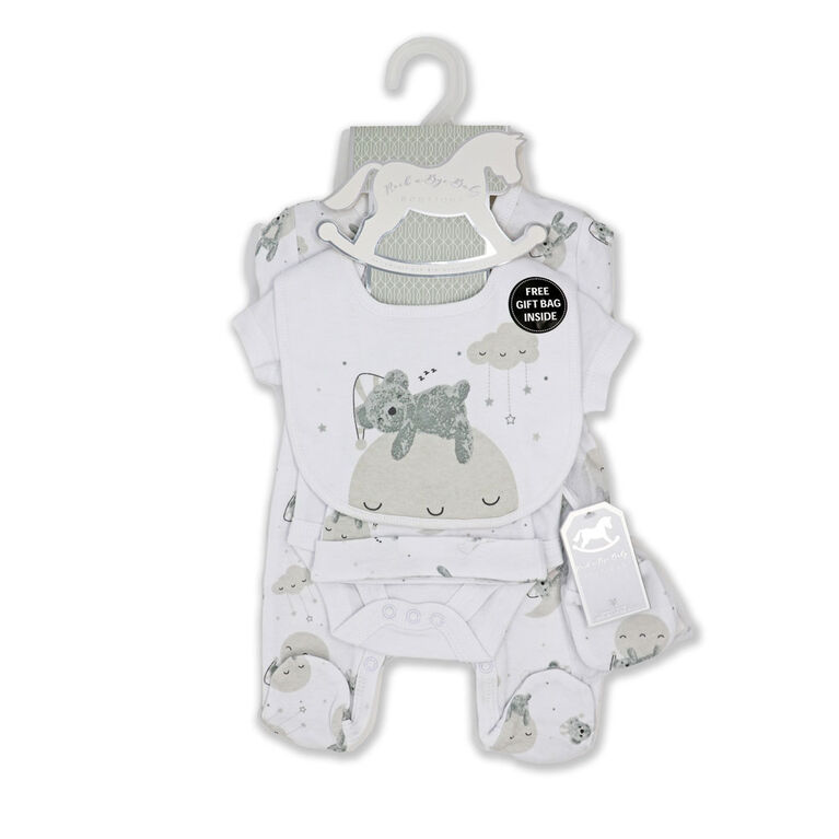Rock A Bye Baby Uni 5 Piece Set Bear 0-3M