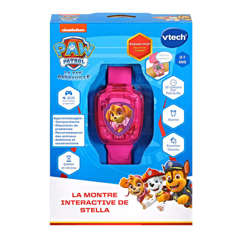 Pat patrouille - la montre-jeu interactive de chase multicolore Vtech