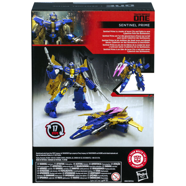 Transformers Studio Series Voyager Class Transformers One Sentinel Prime Action Figure