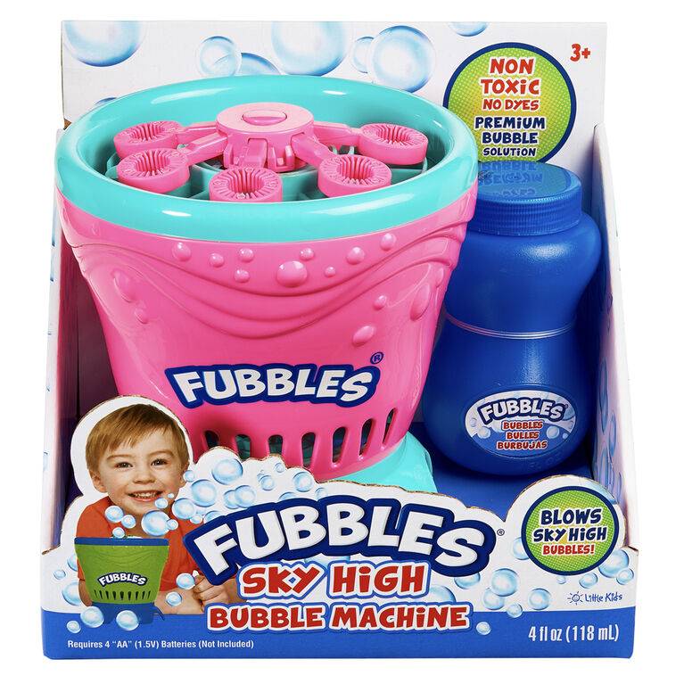 Fubbles Sky High Bubble Machine - One per purchase - Colours may vary
