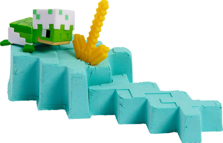 Minecraft Mini Mode Mining Action Figures with Reveal, Accessory & Moldable Sand (Characters May Vary)