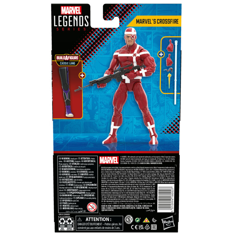 Hasbro Marvel Legends Series, figurine articulée de collection Marvel's Crossfire de 15 cm des bandes dessinées Marvel