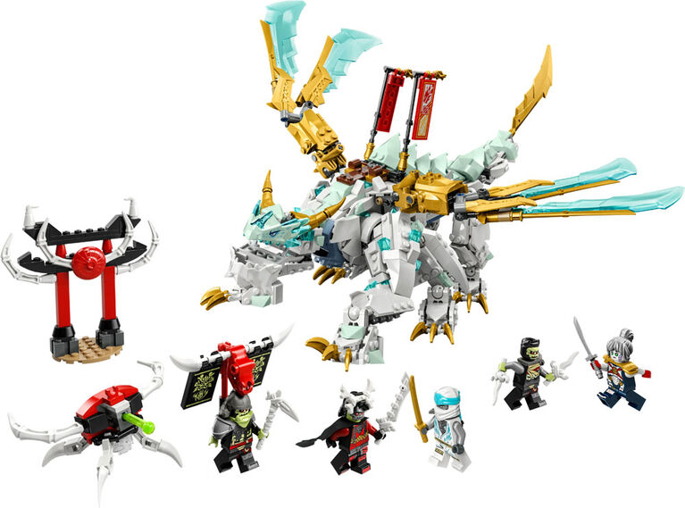 LEGO NINJAGO Zane's Ice Dragon Creature 71786 Building Toy Set (973 Pieces)