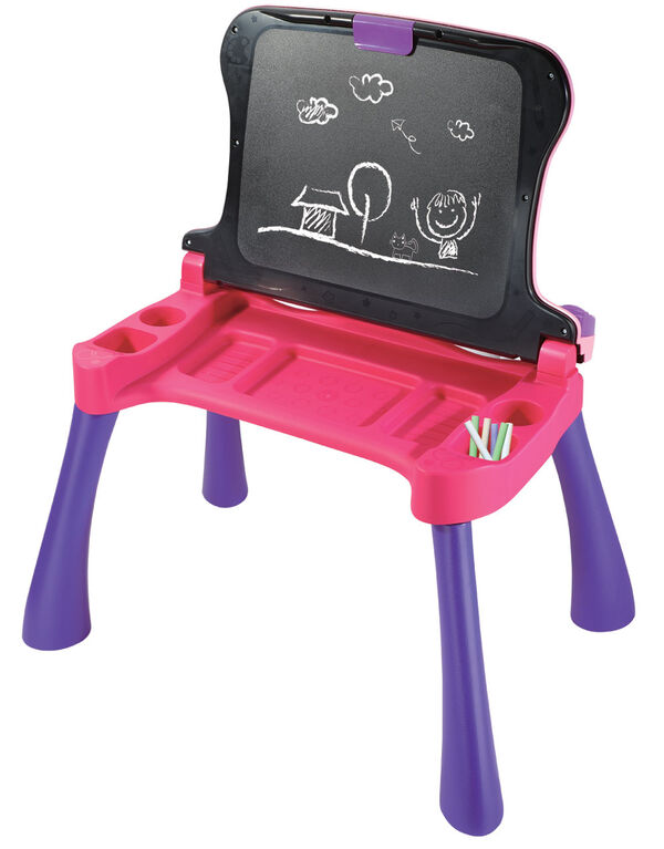 Vtech Magi bureau interactif 4 en 1 - Rose - Notre exclusivité - Édition française