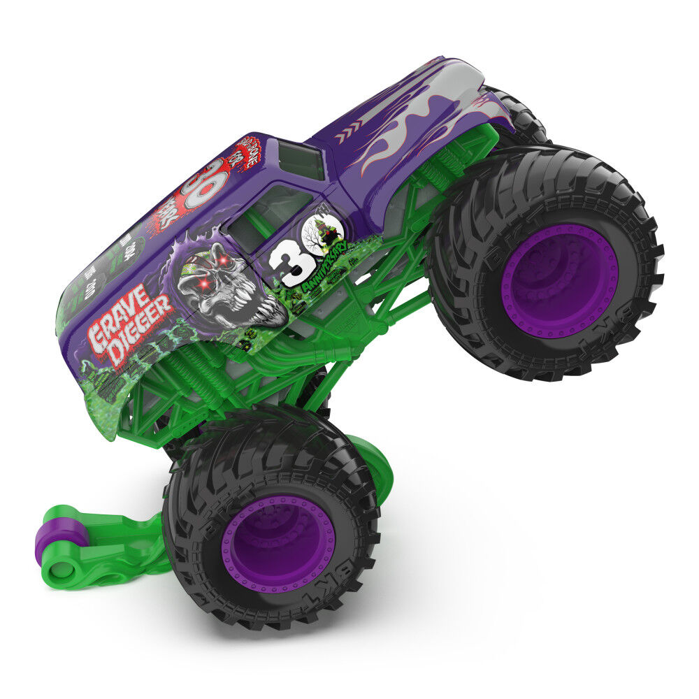 Monster Jam, Official Grave Digger Monster Truck, Die-Cast Vehicle, Arena Favorites Series