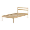 Sweedi Twin Wooden Bed Natural Wood