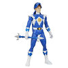 Power Rangers Mighty Morphin, Ranger bleu Morphin Hero, figurine de 30 cm avec accessoire