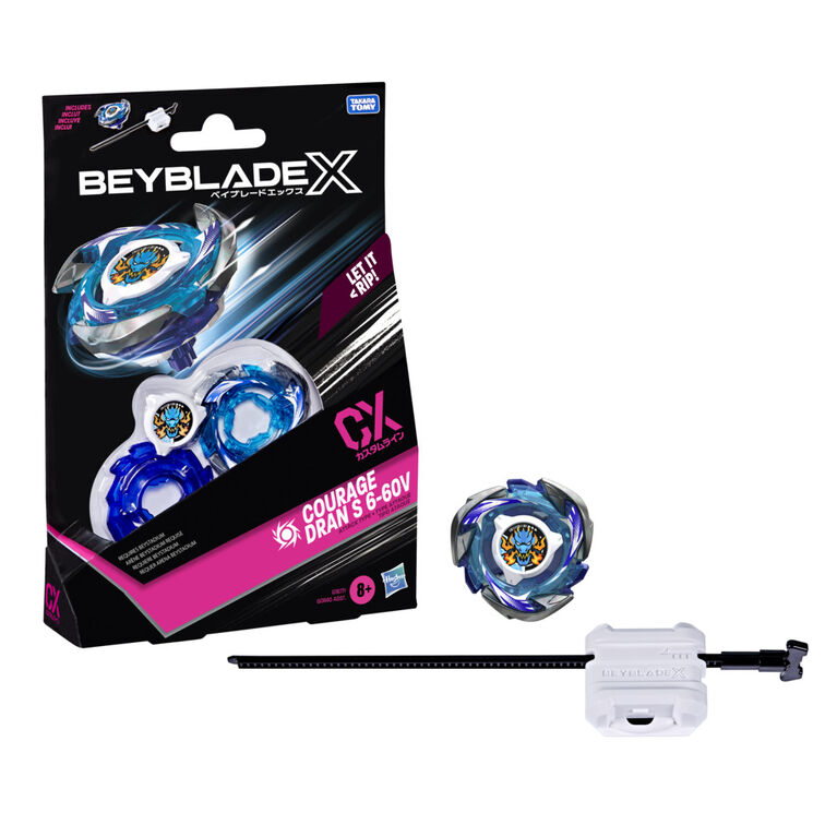 Beyblade X Courage Dran S 6-60V CX Starter Pack Top and Launcher