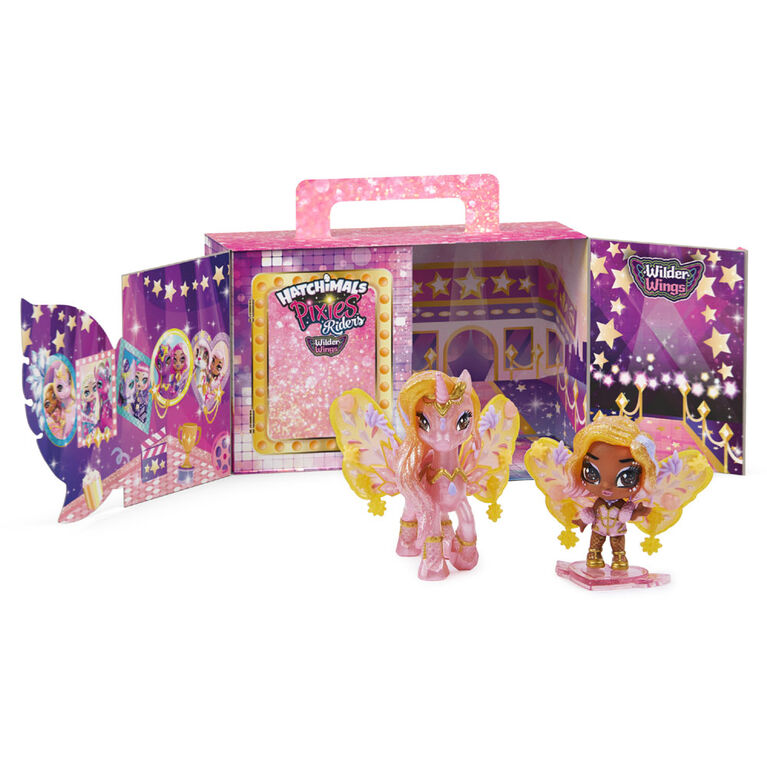Hatchimals Pixies Riders, Wilder Wings Starlight Pixie and Unicorn