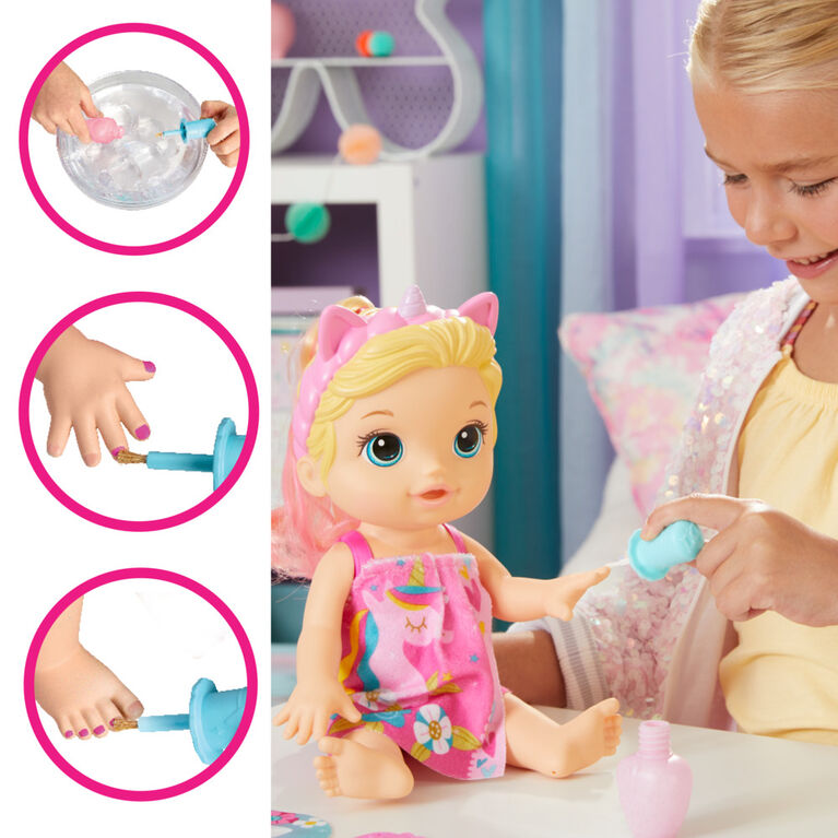 Baby Alive Glam Spa Baby Doll, Unicorn