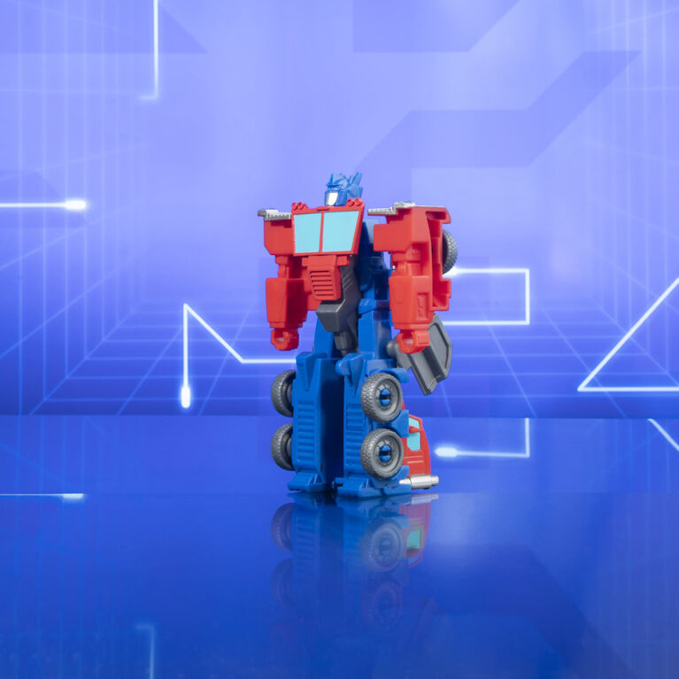 Transformers Earthspark, figurine Optimus Prime Flip Changer 1 étape de 10 cm
