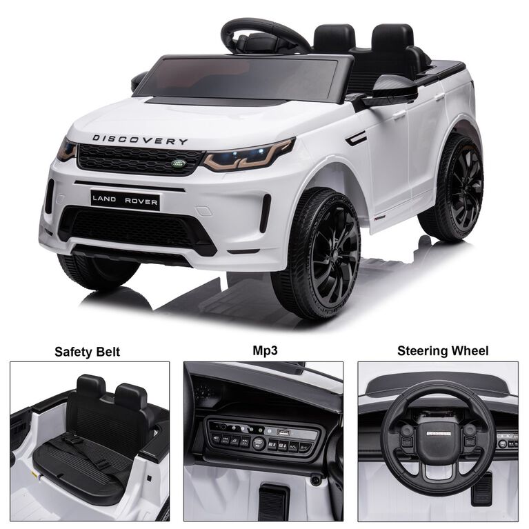 Voltz Toys Land Rover Discovery with Remote, White
