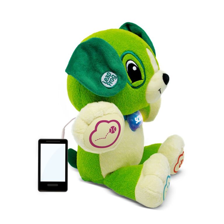 LeapFrog Mon Ami Scout, peluche pour bébé avec personnalisation, musique et berceuses, contenu éducatif pour les bébés et les jeunes enfants Édition française