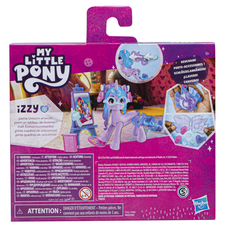 My Little Pony: Make Your Mark Toy Cutie Mark Magic Izzy Moonbow - 3-Inch Hoof to Heart Pony with Surprise Accessories