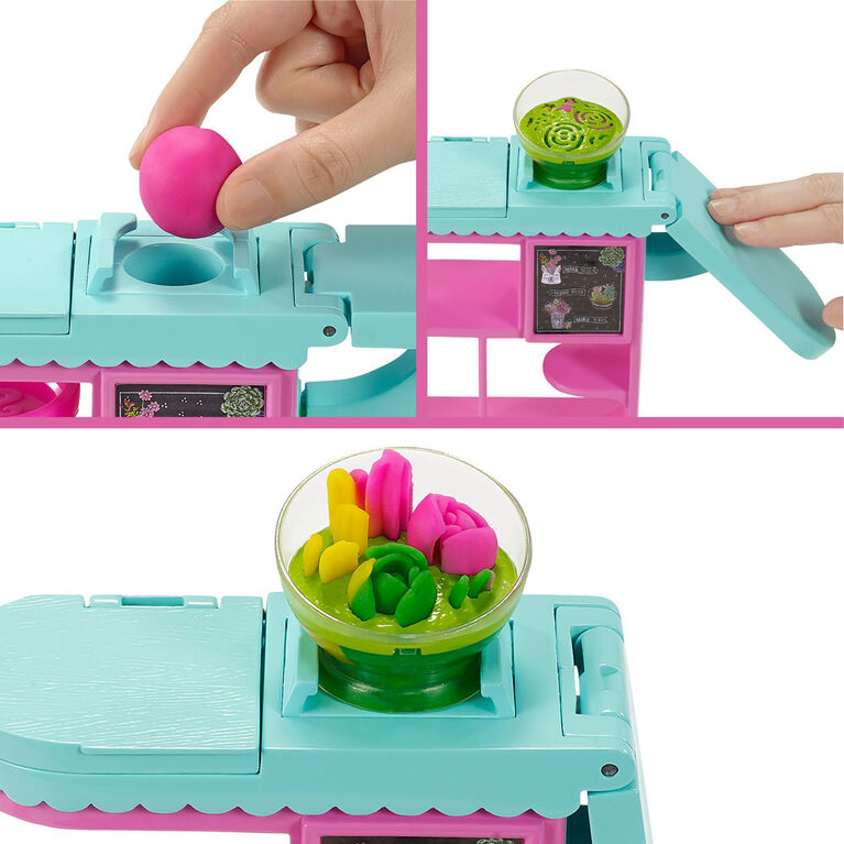 Barbie-Coffret Fleuriste avec Poupée, Pâte à modeler et plus