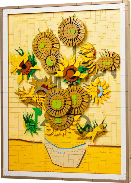 LEGO Art Vincent van Gogh - Sunflowers Building Set for Adults - Creative Activity for Art Lovers - 31215