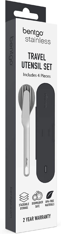 Bentgo Ensemble d'ustensiles de voyage en acier inoxydable
