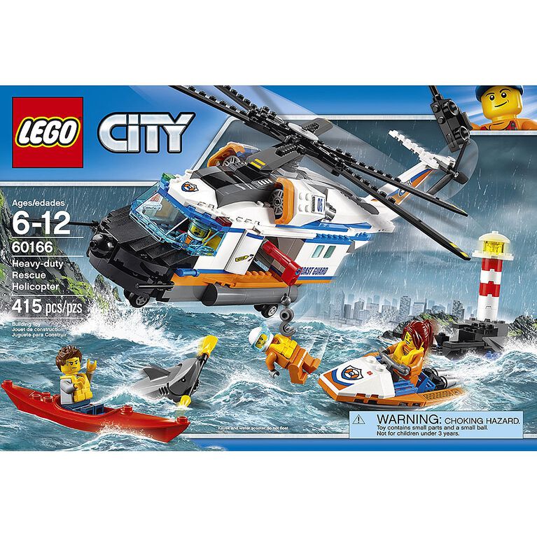 Lego City Coast Guard Heavy Duty Rescue Helicopter 60166 Toys R Us Canada