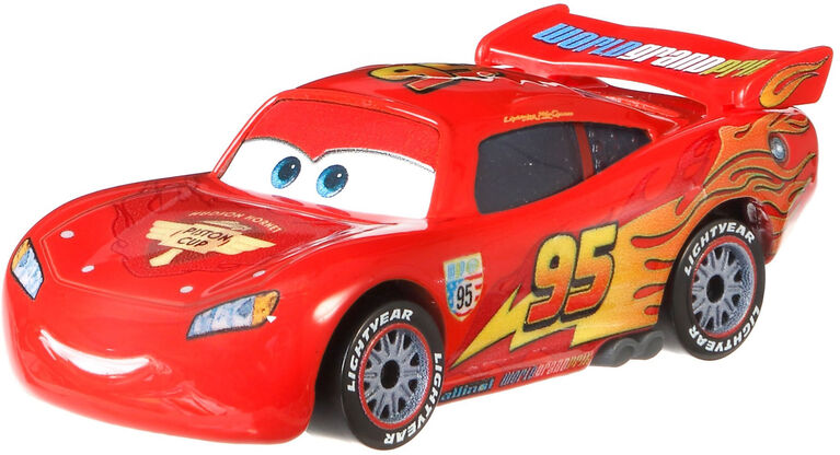 Disney/Pixar Cars Lightning McQueen with Racing Wheels - English Edition